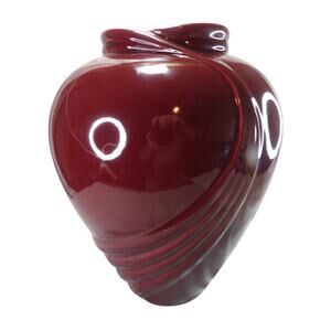 Vintage Haeger Pottery Crimson Large Vase